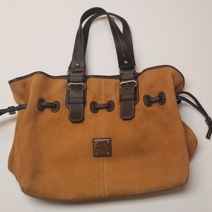 Dooney & Bourke Large Suede Shoulder Bag